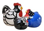 Mixed Set of 3<br> New Zealand Happy Hens